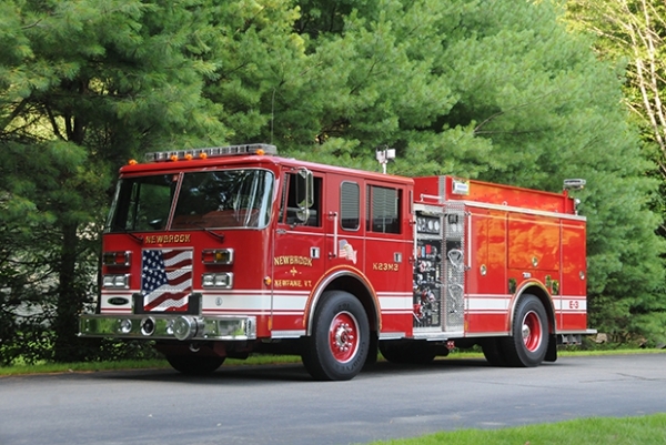 NewBrook takes delivery of refurbished fire truck