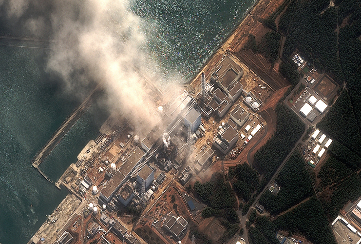 Fukushima Daiichi Nuclear Power Plant facility, photographed March 13, 2011 in the aftermath of the earthquake and tsunami that hit Japan with deadly force two days earlier.