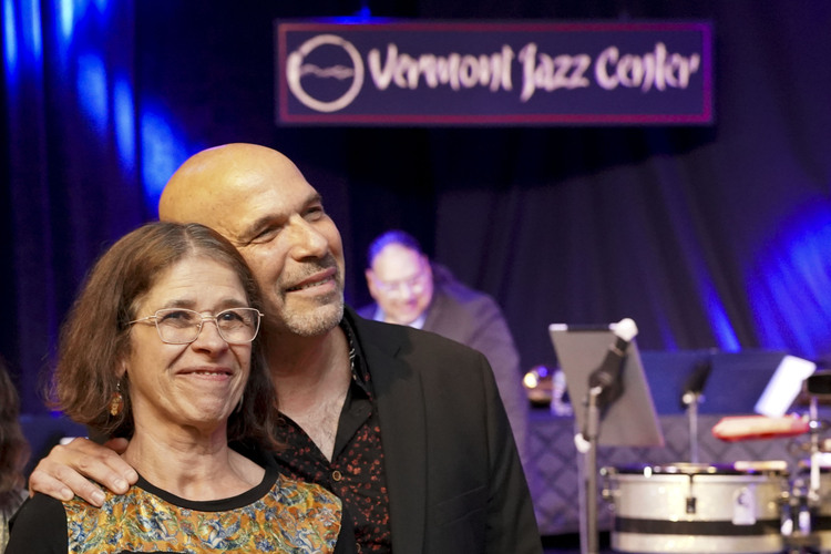 Vermont Jazz Center honored its longtime artistic/executive director Eugene Uman and Elsa Borrero, a graphic designer, lighting technician, and photographer, for the couple’s work in building a vibrant jazz scene in southern Vermont.