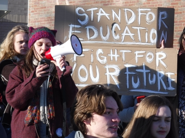 Students protest new U.S. education secretary