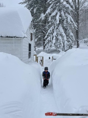One way to gauge the snowfall in Wardsboro: &#8220;My son is 38 inches tall,&#8221; writes Amanda DelConte.
