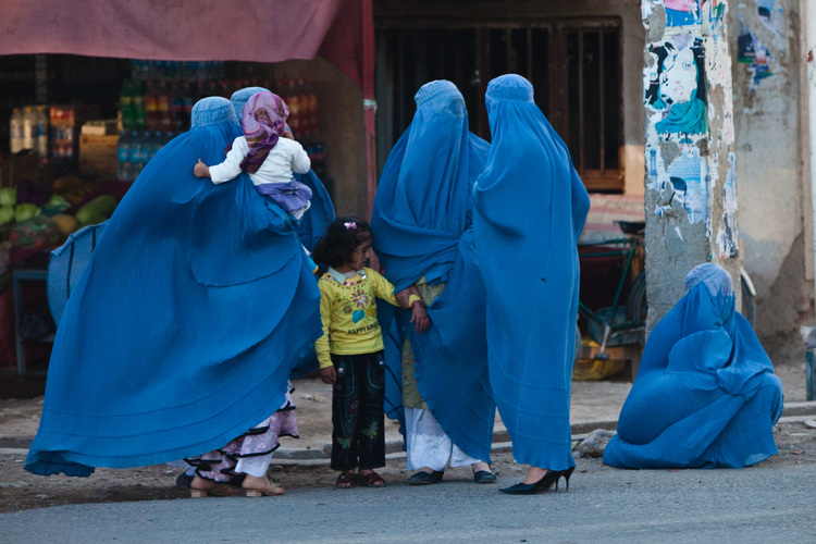 Women and children in Herat, Afghanistan.
