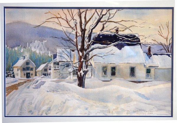 Library remembers watercolorist Arlo Monroe with Artist of the Month reception, exhibit
