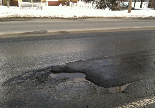 A rough winter pummels local roads