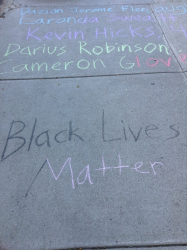 Their names in chalk
