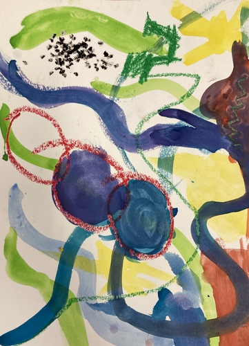 Art of students in the Windham Central Supervisory Union will be exhibited at Crowell Gallery at Moore Free Library in Newfane through April.