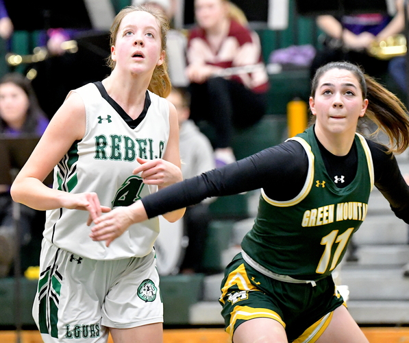 Leland & Gray’s Maggie Parker (4) and Green Mountain’s Riley Paul (11) were both first-team selections to the Southern Vermont League’s C Division girls’ basketball All-Star team.