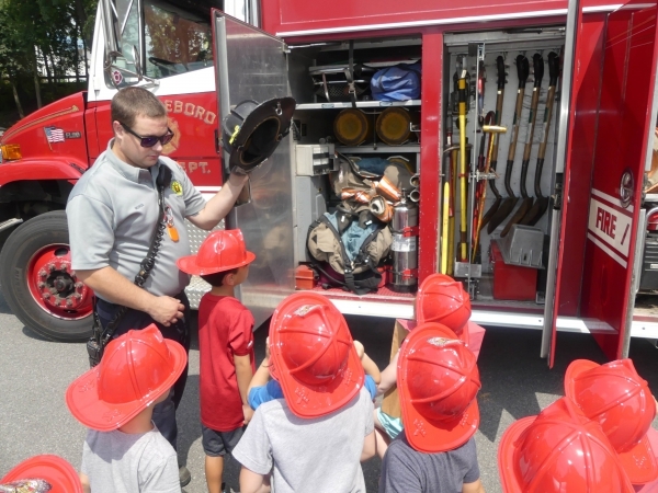 Preschoolers learn about safety