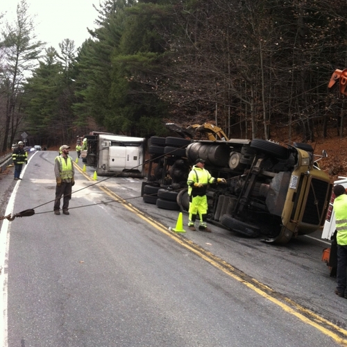 Route 9 closed for nearly 8 hours due to tractor-trailer crash
