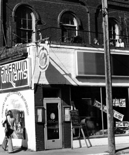 The Common Ground Restaurant on Elliot Street in the late ’70s was &#8220;a place for really tasty healthy food and great conversation,&#8221; wrote photographer Roger Katz. &#8220;The pace of life in town was a bit slower then, sometimes allowing for ‘extended’ lunches at the larger common tables with provocative co-diners.&#8221;