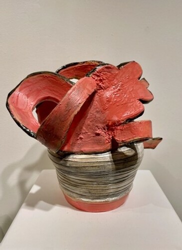 ‘Reassembling,’ a ceramic sculpture by Cynthia Ludlam.