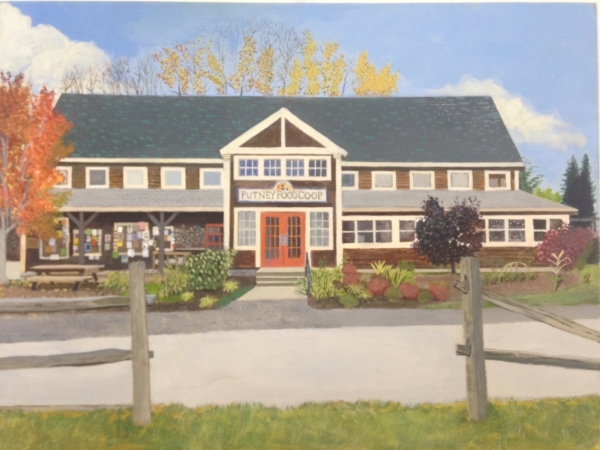 Library exhibits paintings of France and Vermont by Peter Van der Does