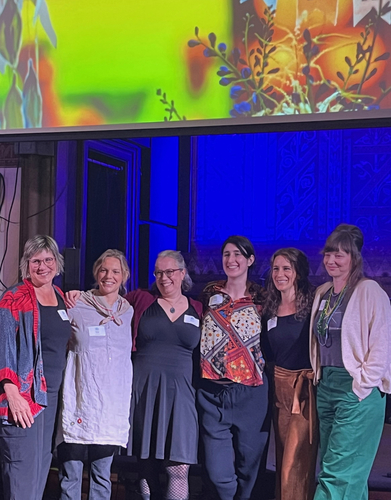 At an event that capped off Women’s History Month and celebrated the contributions of women to the business community and to the region’s economic landscape, six woman entrepreneurs told their stories. From left: Kirsten Beske, Melissa Boyles, Amanda Witman, Jadziah DeRosia, Melissa Hessney Masters, and Noelle VanHendrick.
