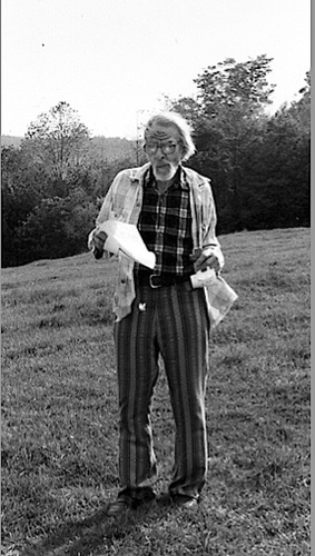 The ghost of Paul Stockwell, one of the founders of the Bonnyvale Environmental Education Center (BEEC), is one of the characters in this year’s Forest of Mystery.