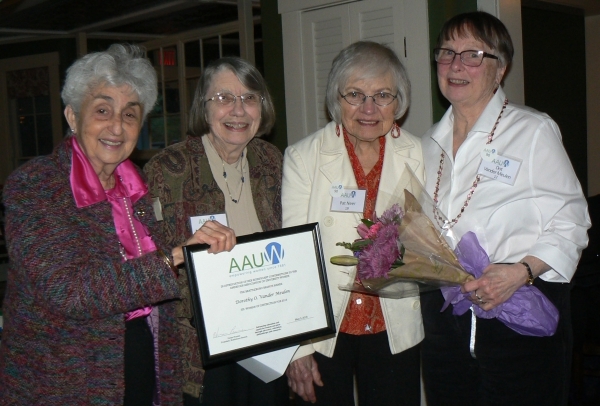 Dorothy Vander Meulen honored by AAUW