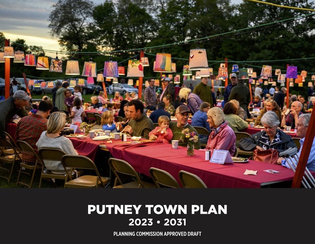 Putney Planning Commission Chair Susan Coakley says the new town plan has an updated “look and feel that features a graphically rich format optimized for online viewing, particularly of the maps and other graphics.”