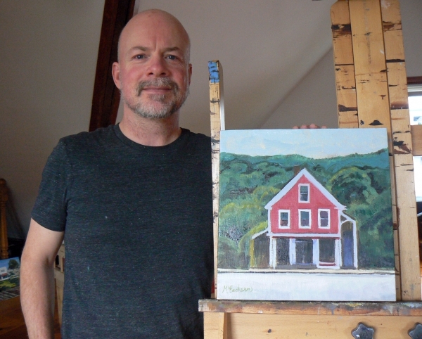 Artist brings new eyes to old structures in Saxtons River