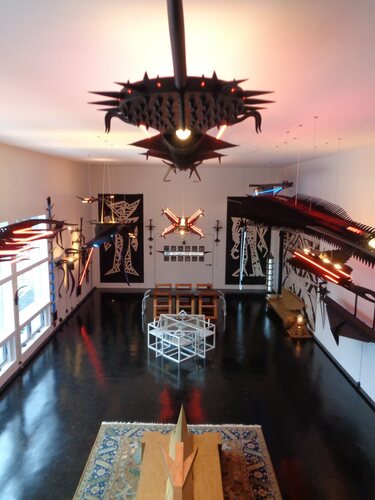 The interior of Christopher Sproat’s Black Box museum.