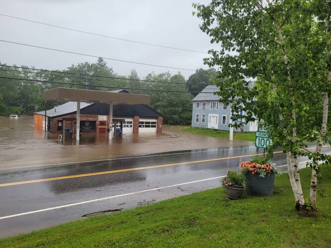 Green Mountain Therapeutics in Londonderry was just weeks away from opening when the West River overflowed its banks on July 10 and flooded the building.
